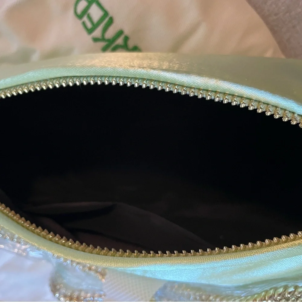 NEW Edie Parker Satin Shoulder Bag
